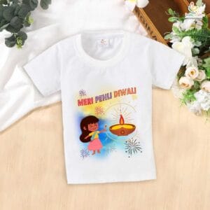 Babywish Baby Diwali T-shirt My First Diwali Meri Pehli Diwali