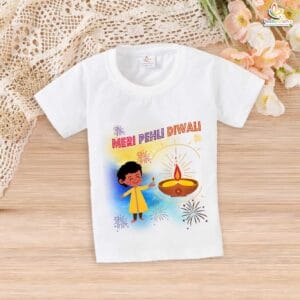 Babywish Baby Diwali T-shirt My First Diwali Meri Pehli Diwali