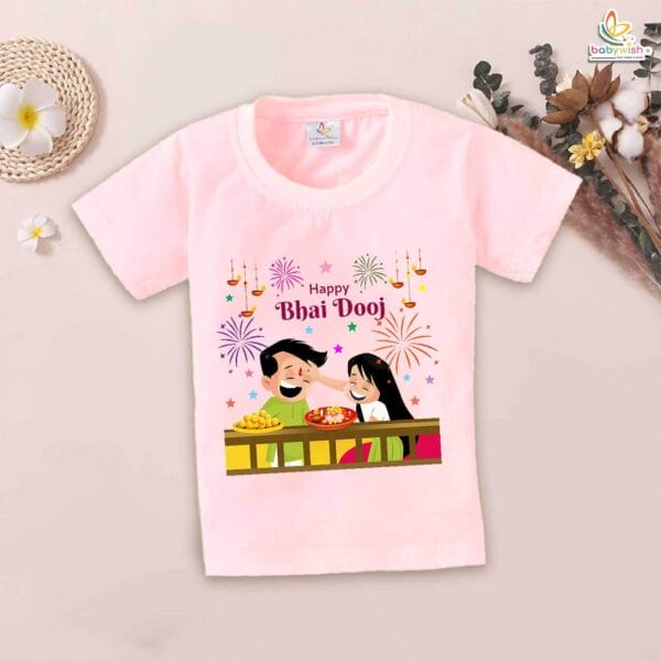 Babywish Baby Diwali T-shirt My First Diwali Happy Bhai Dooj - Image 3
