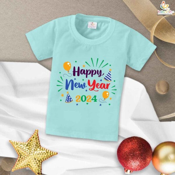 Babywish New Year T-shirt My First New Year T-shirt Happy New Year 2024 - Image 2
