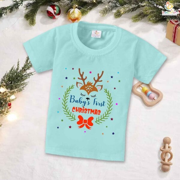 Babywish Christmas T-shirt My First Christmas T-shirt Baby's First Christmas - Image 2