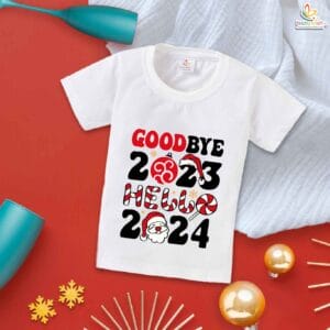 Babywish New Year T-shirt My First New Year T-shirt Bye Bye 2023 And New Year 2024