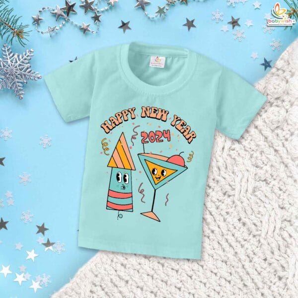 Babywish New Year T-shirt My First New Year T-shirt Happy New Year 2024 Rocket Printed - Image 2