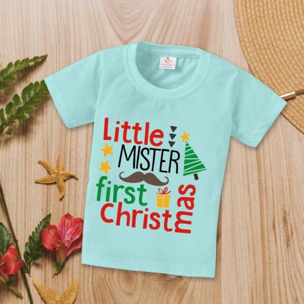 Babywish Christmas T-shirt My First Christmas T-shirt Little Mister First Christmas - Image 2