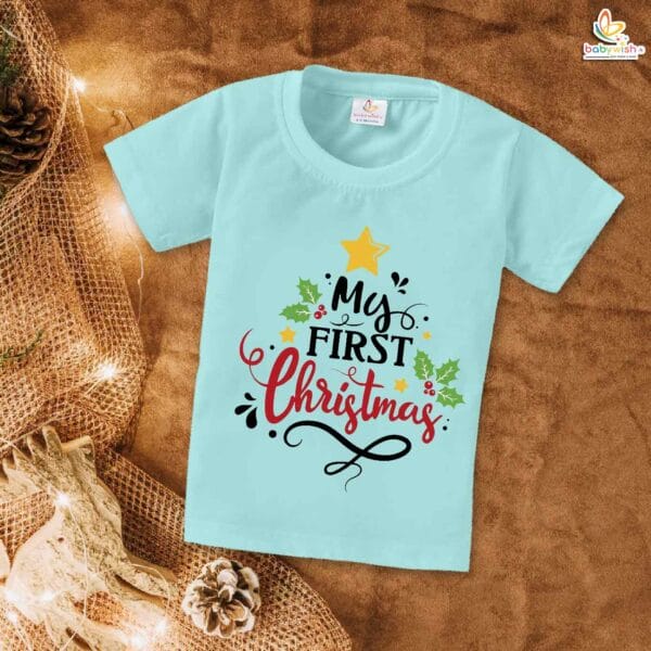 Babywish Christmas T-shirt My First Christmas T-shirt My First Christmas Festivals - Image 2