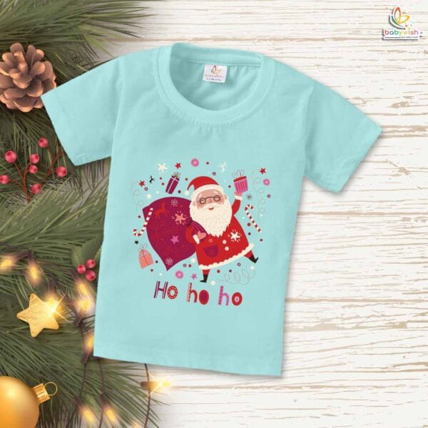 Babywish Christmas T-shirt My First Christmas T-shirt Santa On Merry Christmas With Gifts - Image 2