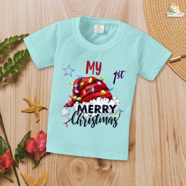 Babywish Christmas T-shirt My First Christmas T-shirt My 1st Merry Christmas - Image 2