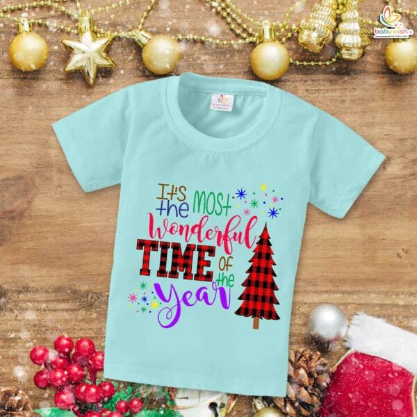 Babywish Christmas T-shirt My First Christmas T-shirt Most Wonderful Christmas of the Year - Image 2