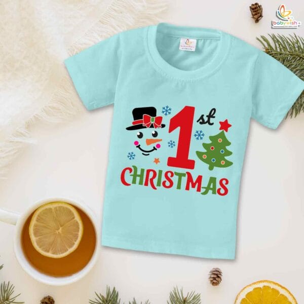 Babywish Christmas T-shirt My First Christmas T-shirt 1st X-mas-tree Christmas - Image 2