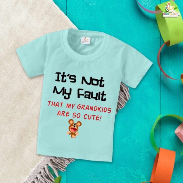 It’s Not My Fault – Funny Grandpa T-shirt | Perfect Gift for Grandfathers | Babywish - Image 2
