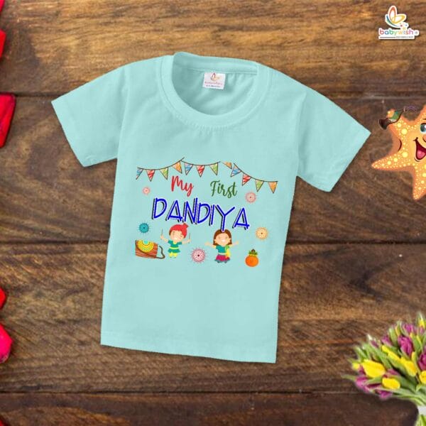 Babywish Baby Navratri T-shirt My First Dussehra My First Dandiya - Image 2
