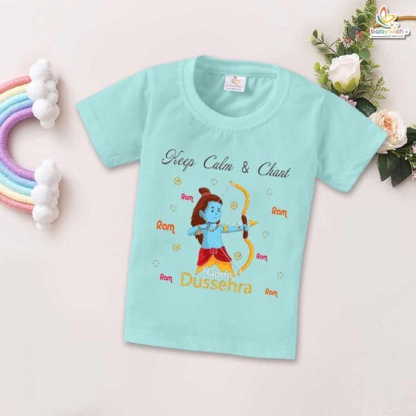 Babywish Baby Navratri T-shirt My First Dussehra Chant Ram Ram Ram - Image 2