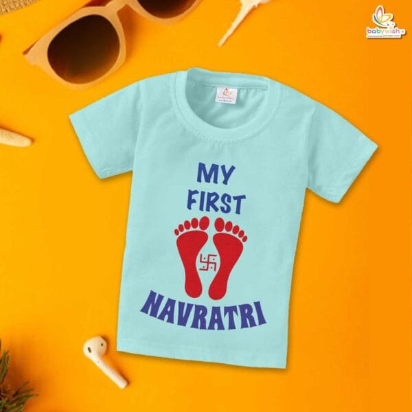 Babywish Baby Navratri T-shirt My First Dussehra MY FIRST NAVRATRI - Image 2