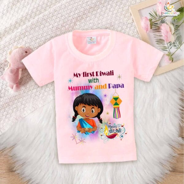 Babywish Baby Diwali T-shirt My First Diwali My First Diwali Festival - Image 3