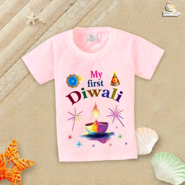 Babywish Baby Diwali T-shirt My First Diwali - Image 3