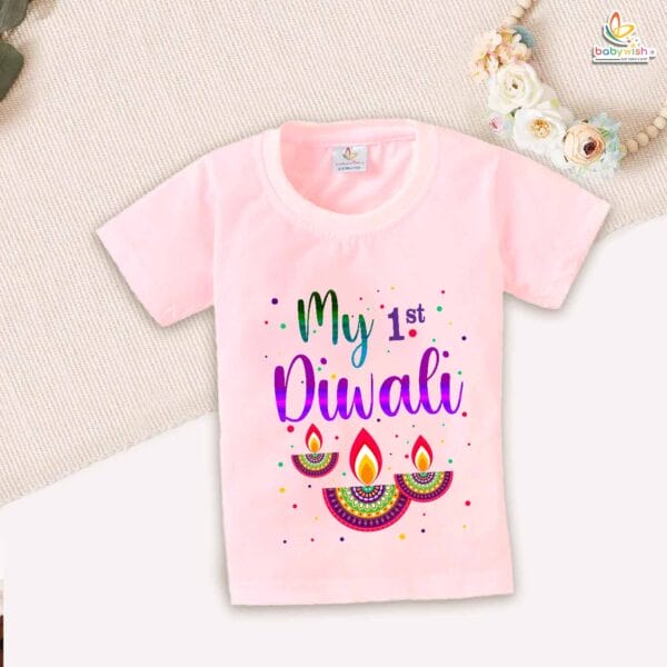 Babywish Baby Diwali T-shirt My First Diwali My 1st Diwali - Image 3
