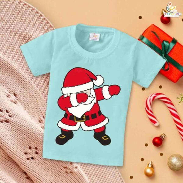 Babywish Christmas T-shirt My First Christmas T-shirt Santa Christmas Dance Print - Image 4