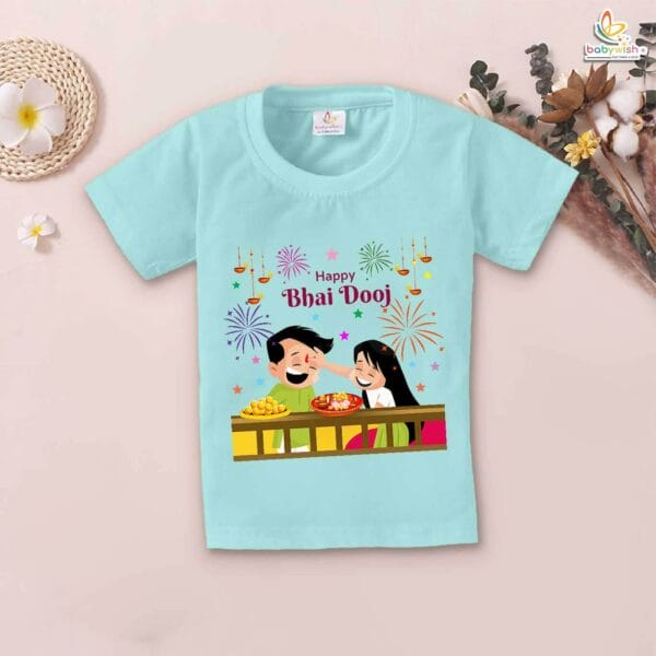 Babywish Baby Diwali T-shirt My First Diwali Happy Bhai Dooj - Image 2