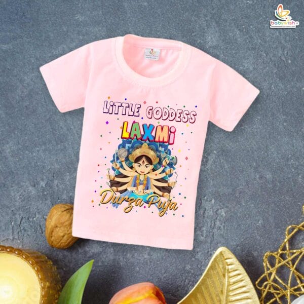 Babywish Baby Navratri T-shirt My First Dussehra Little Goddess Laxmi - Image 3