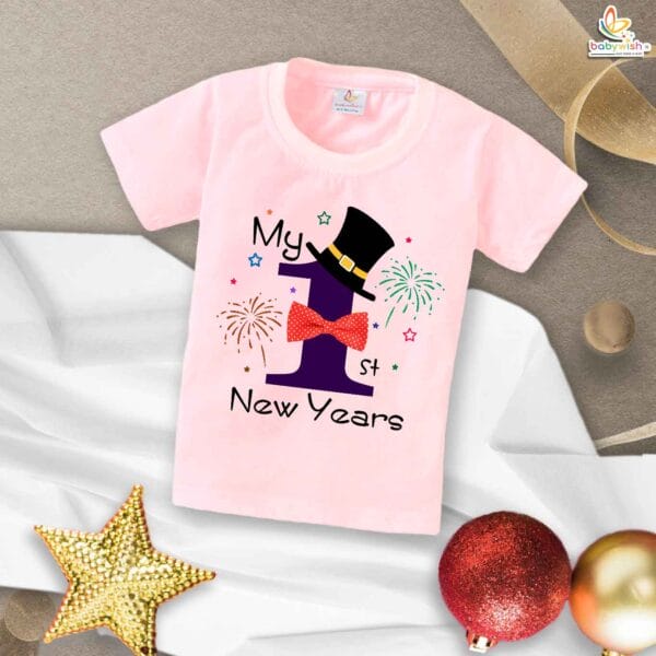 Babywish New Year T-shirt My First New Year T-shirt New Year Celebrations with Crackers - Image 3