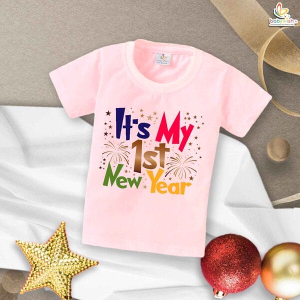 Babywish New Year T-shirt My First New Year T-shirt It's My First New Year Party - Image 3