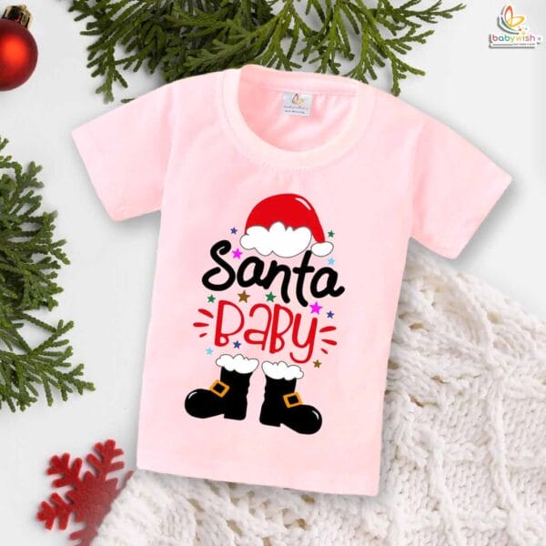 Babywish Christmas T-shirt My First Christmas T-shirt Santa Baby - Image 3