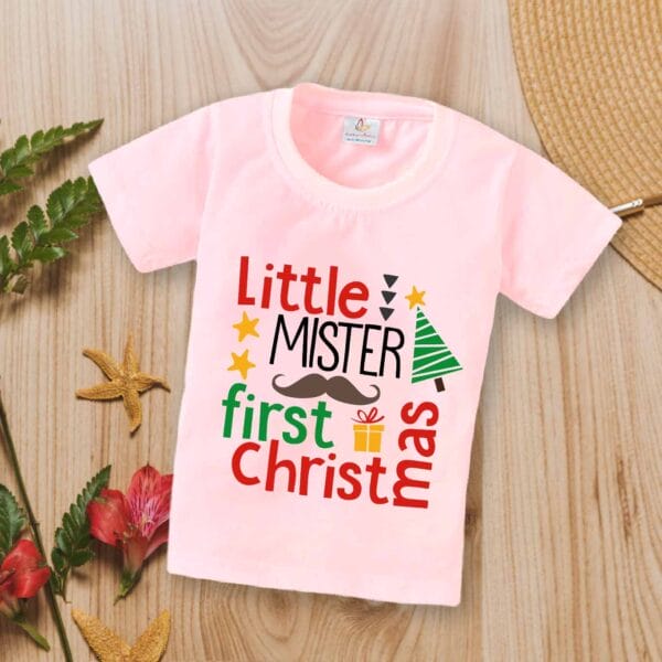 Babywish Christmas T-shirt My First Christmas T-shirt Little Mister First Christmas - Image 3