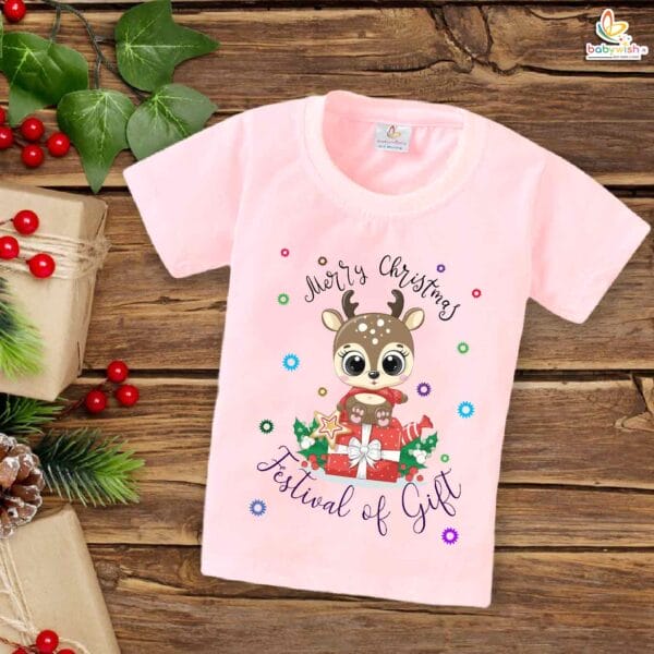 Babywish Christmas T-shirt My First Christmas T-shirt Merry Christmas Festivals Of Gift - Image 3