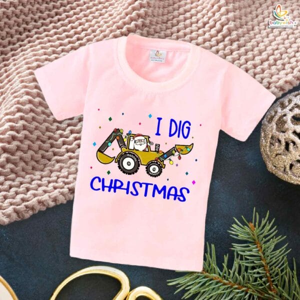 Babywish Christmas T-shirt My First Christmas T-shirt I Dig Christmas Festivals - Image 3