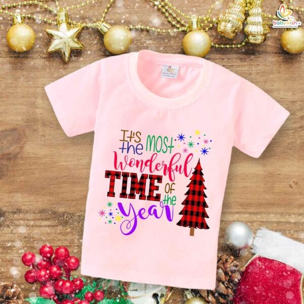 Babywish Christmas T-shirt My First Christmas T-shirt Most Wonderful Christmas of the Year - Image 3
