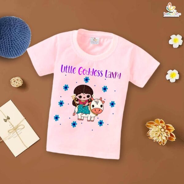 Babywish Baby Navratri T-shirt My First Dussehra Little Laxmi - Image 3