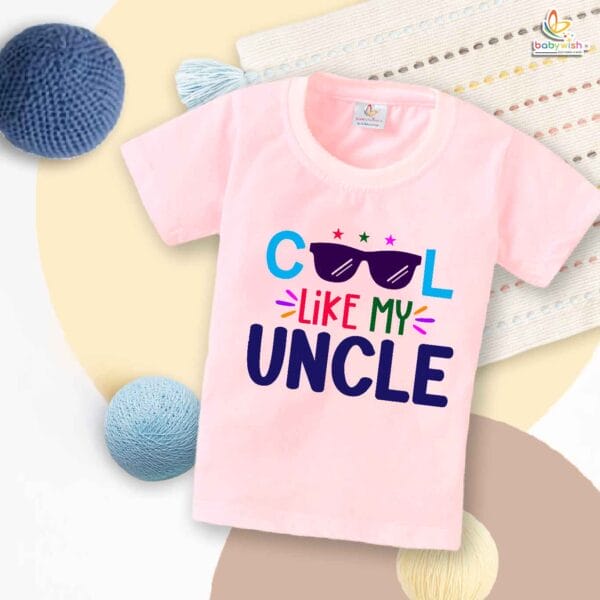 Cool Like My Uncle T-Shirt – Funny Chacha & Chachi Shirt for Men | Cool Uncle Gift, Indian Family Tee, Babywish - Image 3