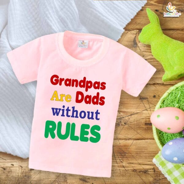 Grandpas Are Dads Without Rules – Fun Grandpa T-shirt | Perfect Gift for Grandfathers | Babywish - Image 3