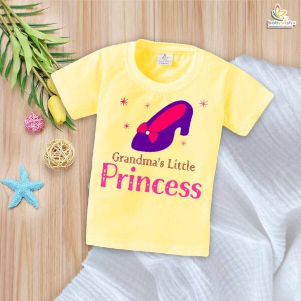 Grandma's Little Princess – My Grandmother T-shirt for Babies & Toddlers | Cute Grandmother Gift Tee | Babywish - Image 3