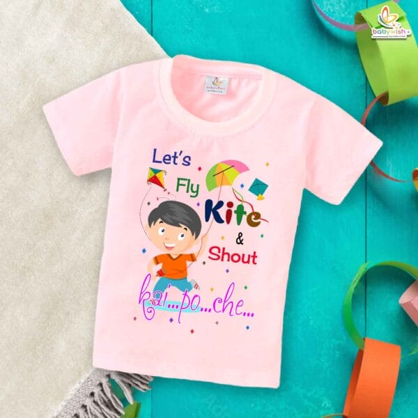 Shout Kai Po Che My First Makar Sankranti Baby T-Shirt – Cute Festival Outfit for Newborn & Infant | Makar Sankranti T-shirt for Baby Boys & Girls – Babywish - Image 3