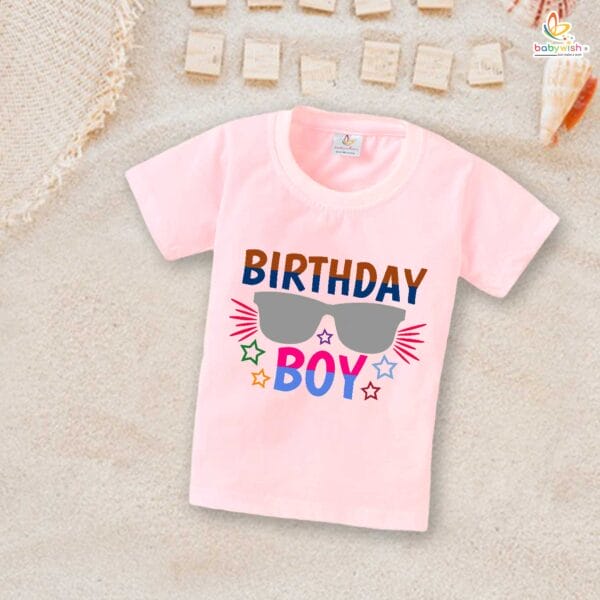 Birthday Boy T-Shirt – My First Birthday Shirt for Baby Boys | Cute 1st Birthday Outfit with Goggle Theme for Party by Babywish - Image 3