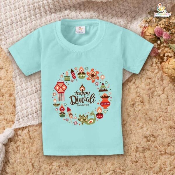 Babywish Baby Diwali T-shirt My First Diwali Happy Diwali - Image 2