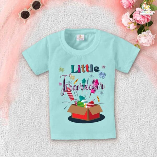 Babywish Baby Diwali T-shirt My First Diwali Little Firecracker - Image 2