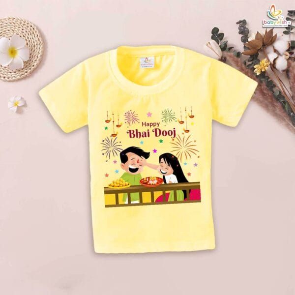 Babywish Baby Diwali T-shirt My First Diwali Happy Bhai Dooj - Image 4