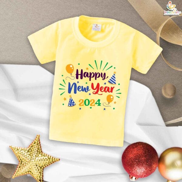Babywish New Year T-shirt My First New Year T-shirt Happy New Year 2024 - Image 4