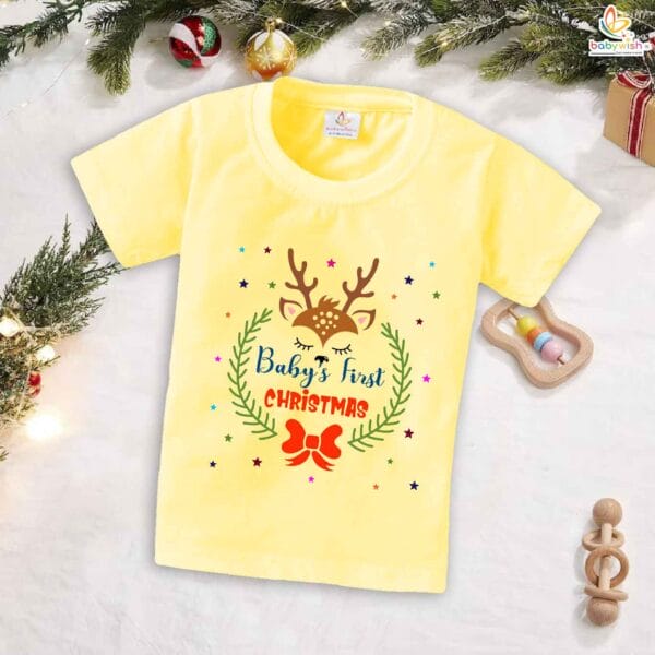 Babywish Christmas T-shirt My First Christmas T-shirt Baby's First Christmas - Image 4