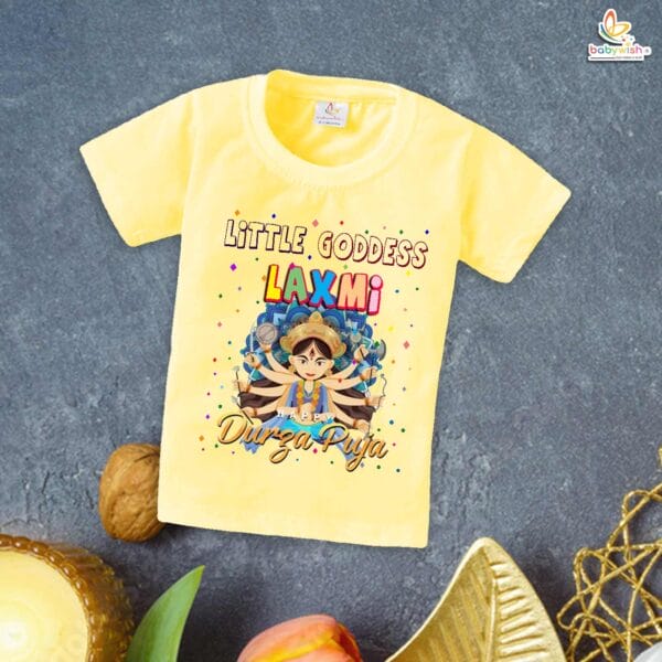 Babywish Baby Navratri T-shirt My First Dussehra Little Goddess Laxmi - Image 4