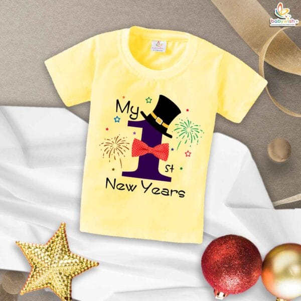 Babywish New Year T-shirt My First New Year T-shirt New Year Celebrations with Crackers - Image 4