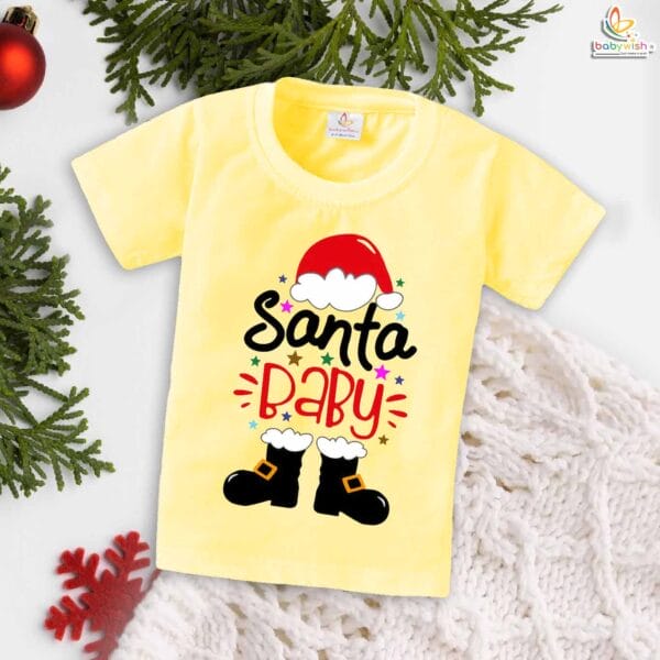 Babywish Christmas T-shirt My First Christmas T-shirt Santa Baby - Image 4