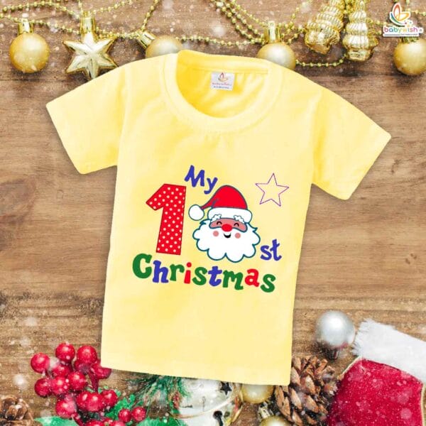 Babywish Christmas T-shirt My First Christmas T-shirt Santa Christmas Prints - Image 4