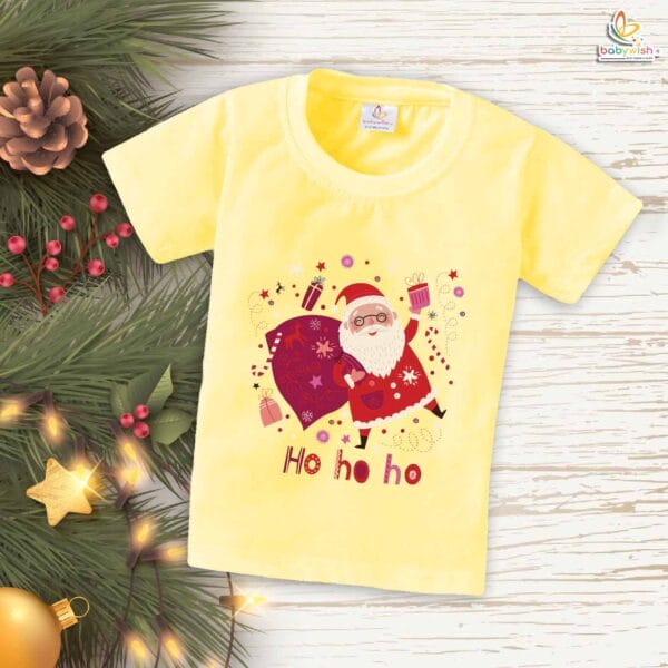 Babywish Christmas T-shirt My First Christmas T-shirt Santa On Merry Christmas With Gifts - Image 4