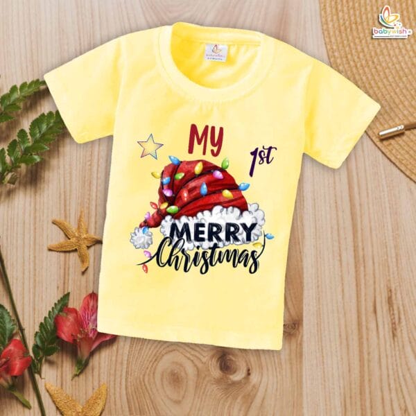 Babywish Christmas T-shirt My First Christmas T-shirt My 1st Merry Christmas - Image 4