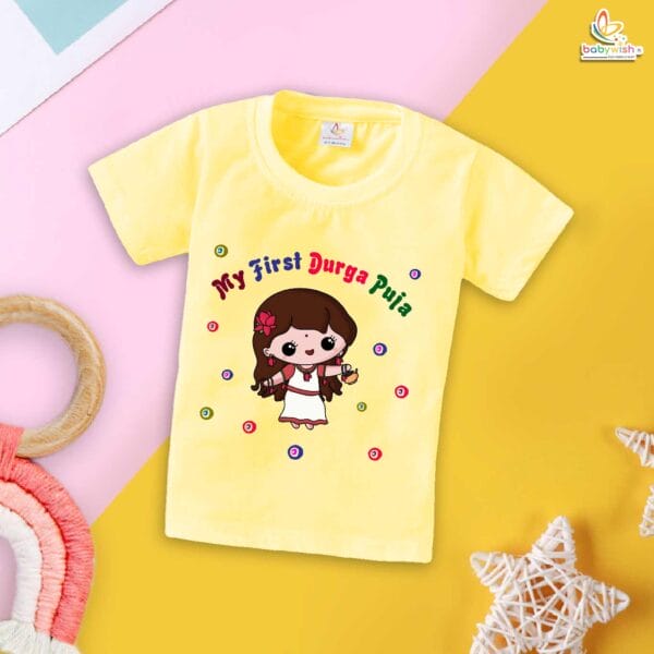 Babywish Baby Navratri T-shirt My First Dussehra First Durga pooja festivals - Image 4
