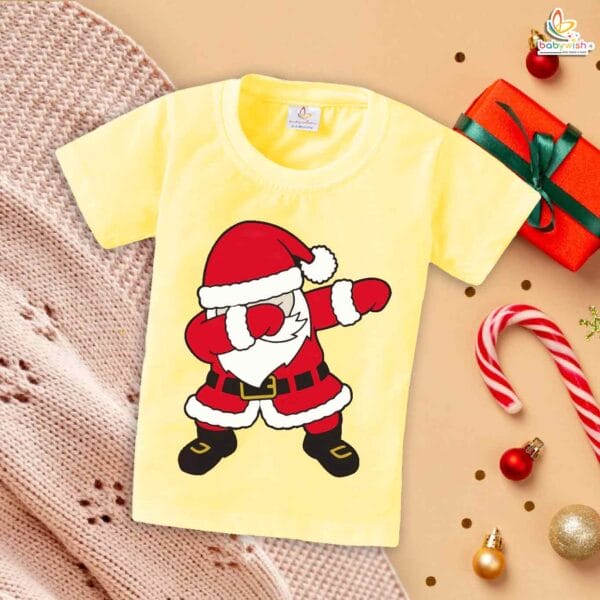 Babywish Christmas T-shirt My First Christmas T-shirt Santa Christmas Dance Print - Image 3