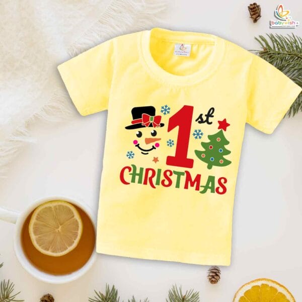 Babywish Christmas T-shirt My First Christmas T-shirt 1st X-mas-tree Christmas - Image 4